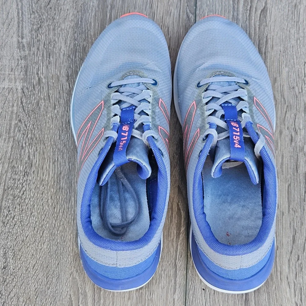 New Balance 715v4 Womens 9 Grey Blue Coral Training Shoes WX715CC4 Low Top